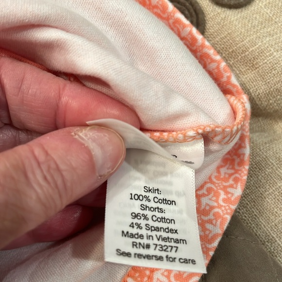 croft & barrow Pink Print Easy Pull-On Skort/NWT/S - Picture 4 of 11